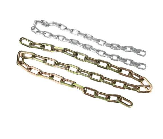 Trailer safety chain connection and hardware